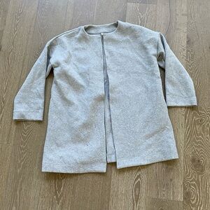 Gray Women's Open Front Jacket